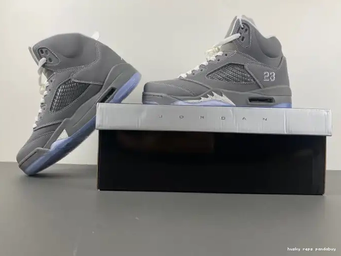 Cheap Husky Retro Jordan 5 Grey 136027-005 Wolf Air 0626